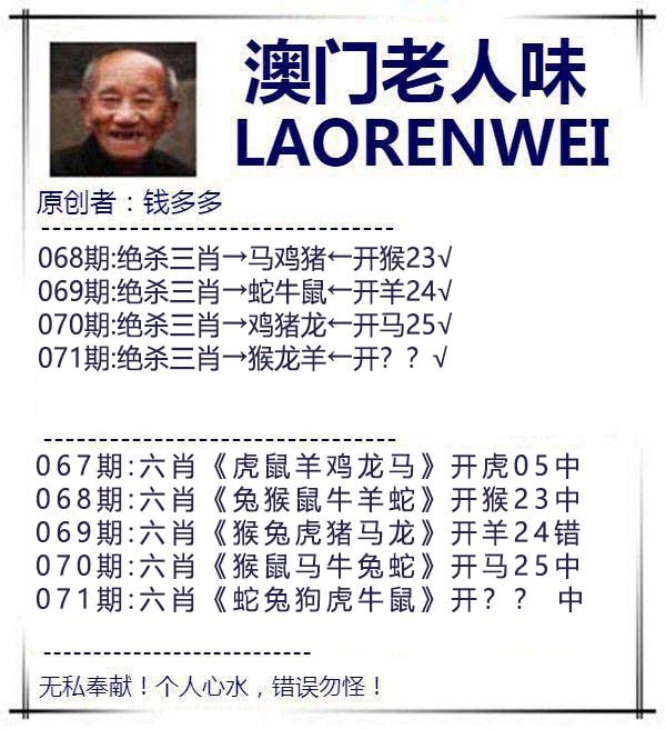 071期澳门老人味[图]