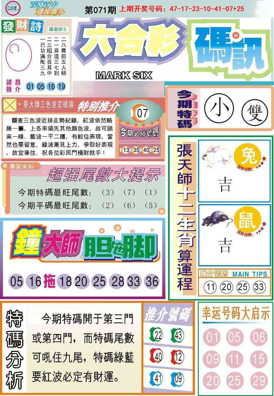 071期六合码讯[图]