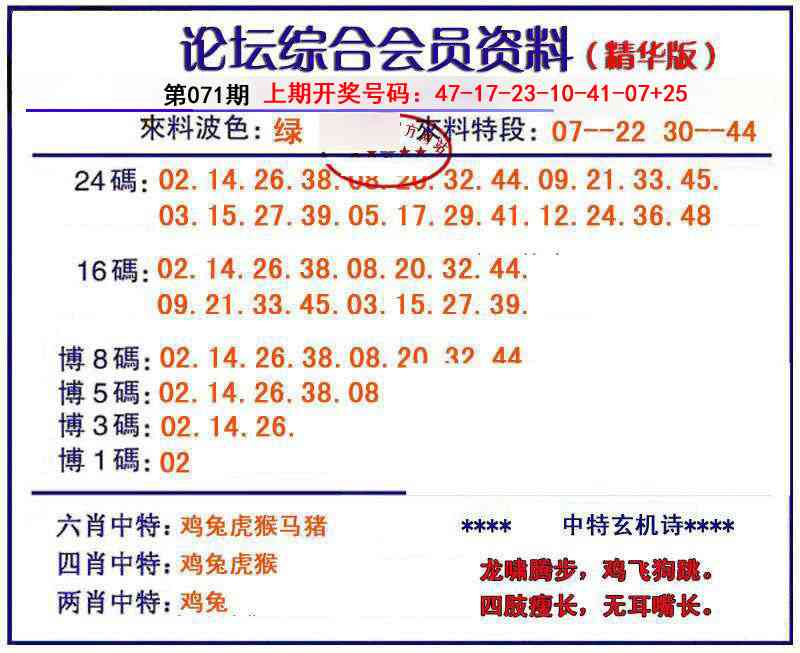 071期综合会员资料[图]