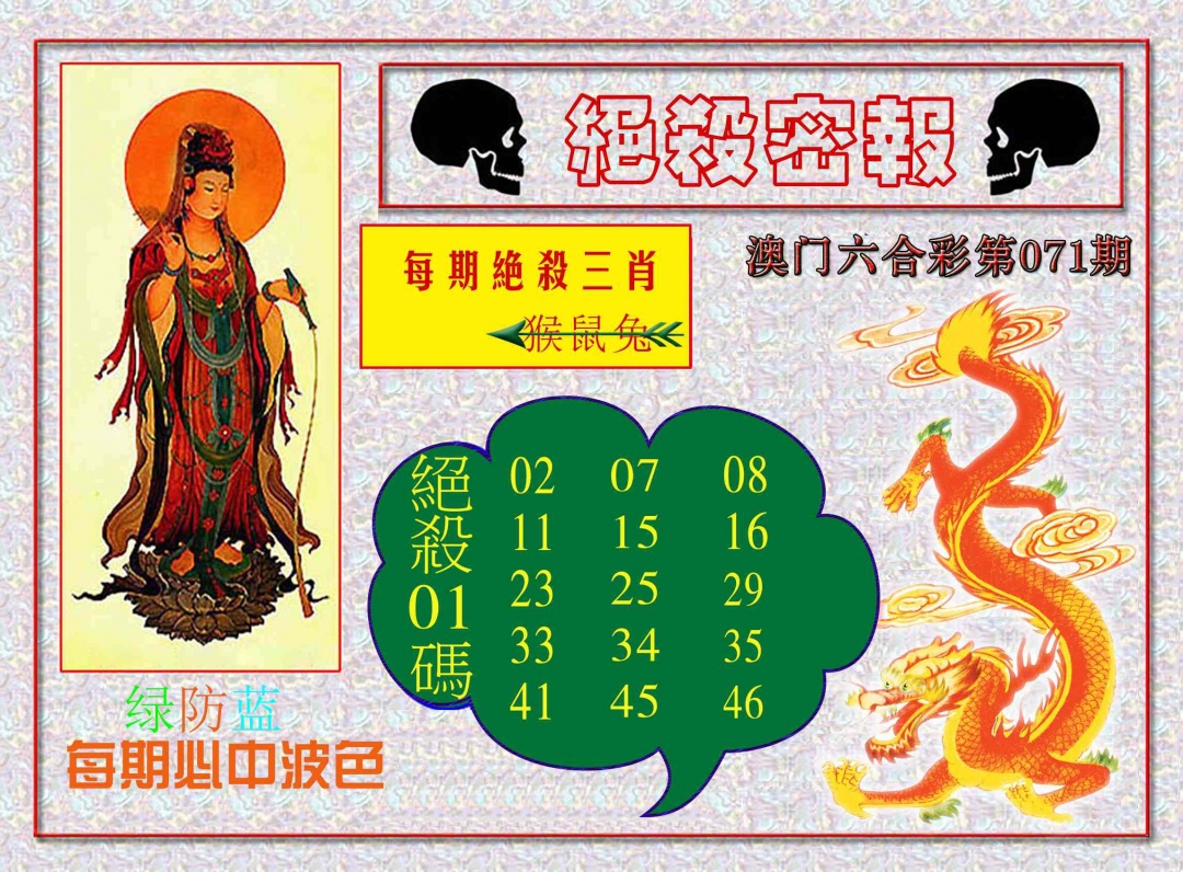071期绝杀密报[图]