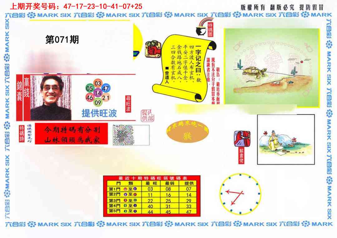 071期特码王(信封)[图]