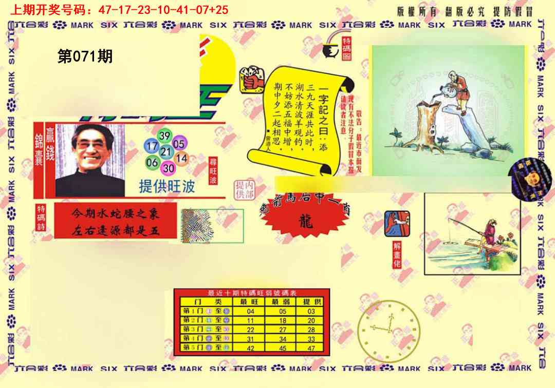071期心水特码(信封)[图]