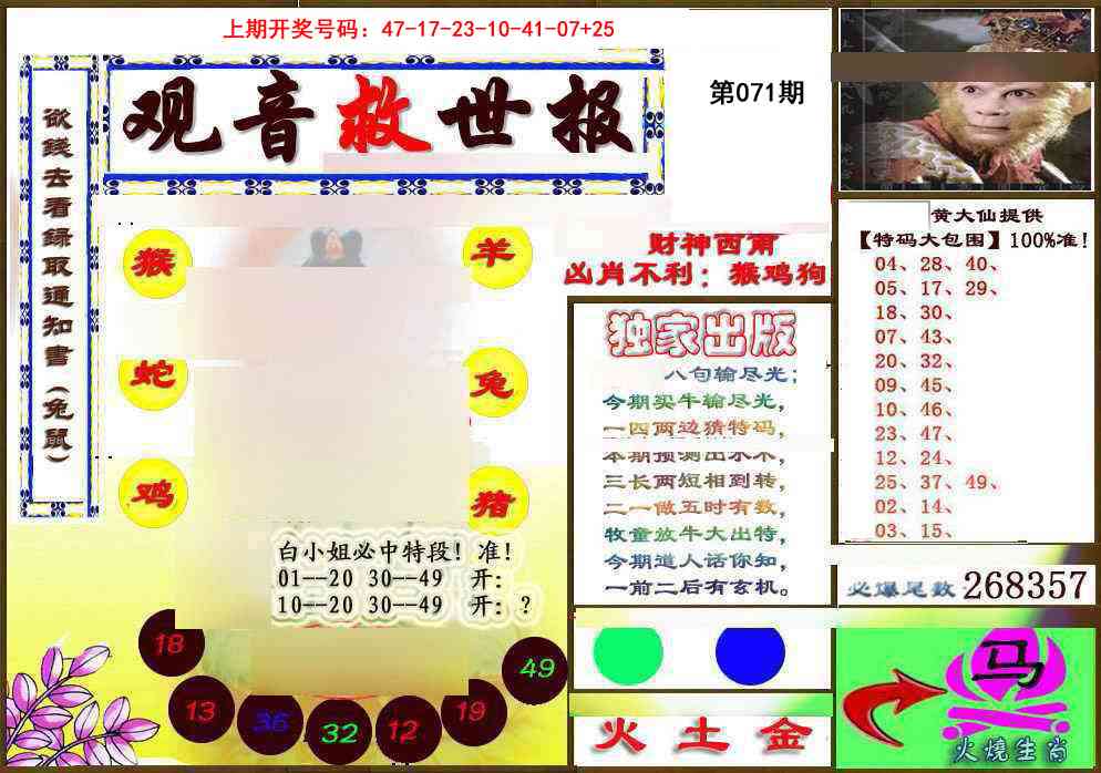 071期(另)观音救世密报[图]