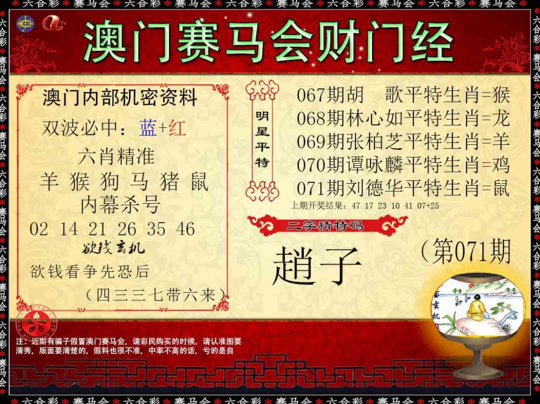 071期财门经[图]