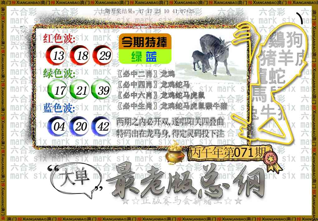 071期最老版总纲[图]