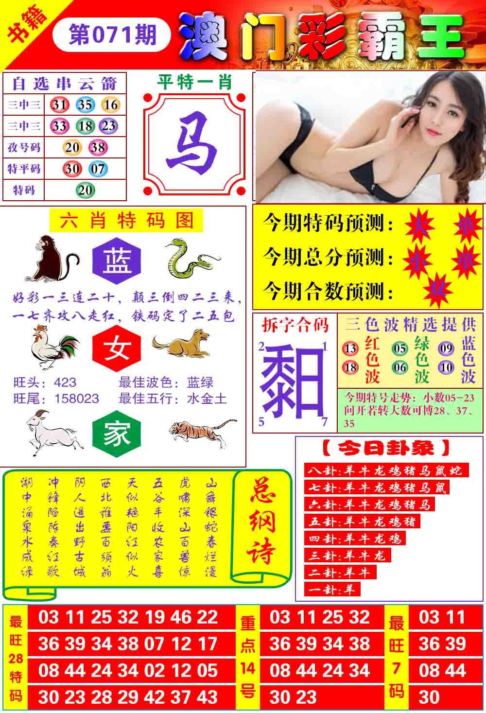 071期澳门彩霸王[图]