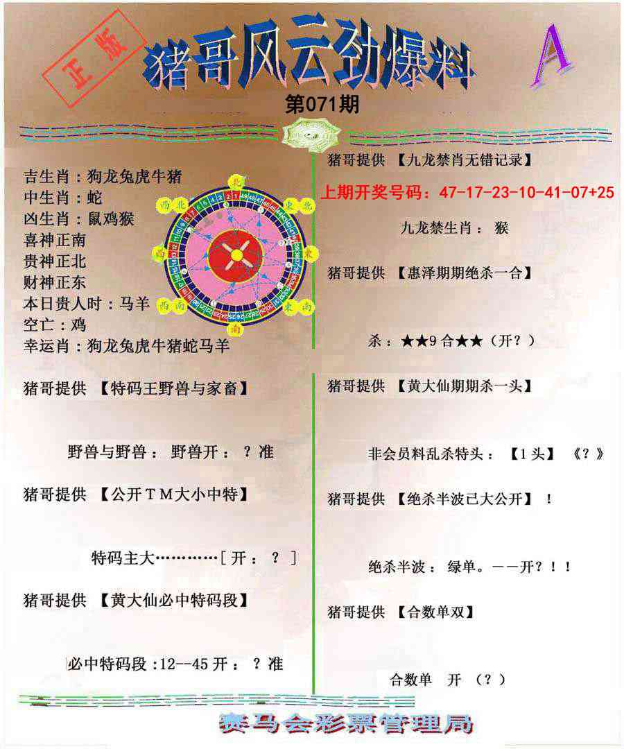 071期猪哥风云劲爆料A[图]