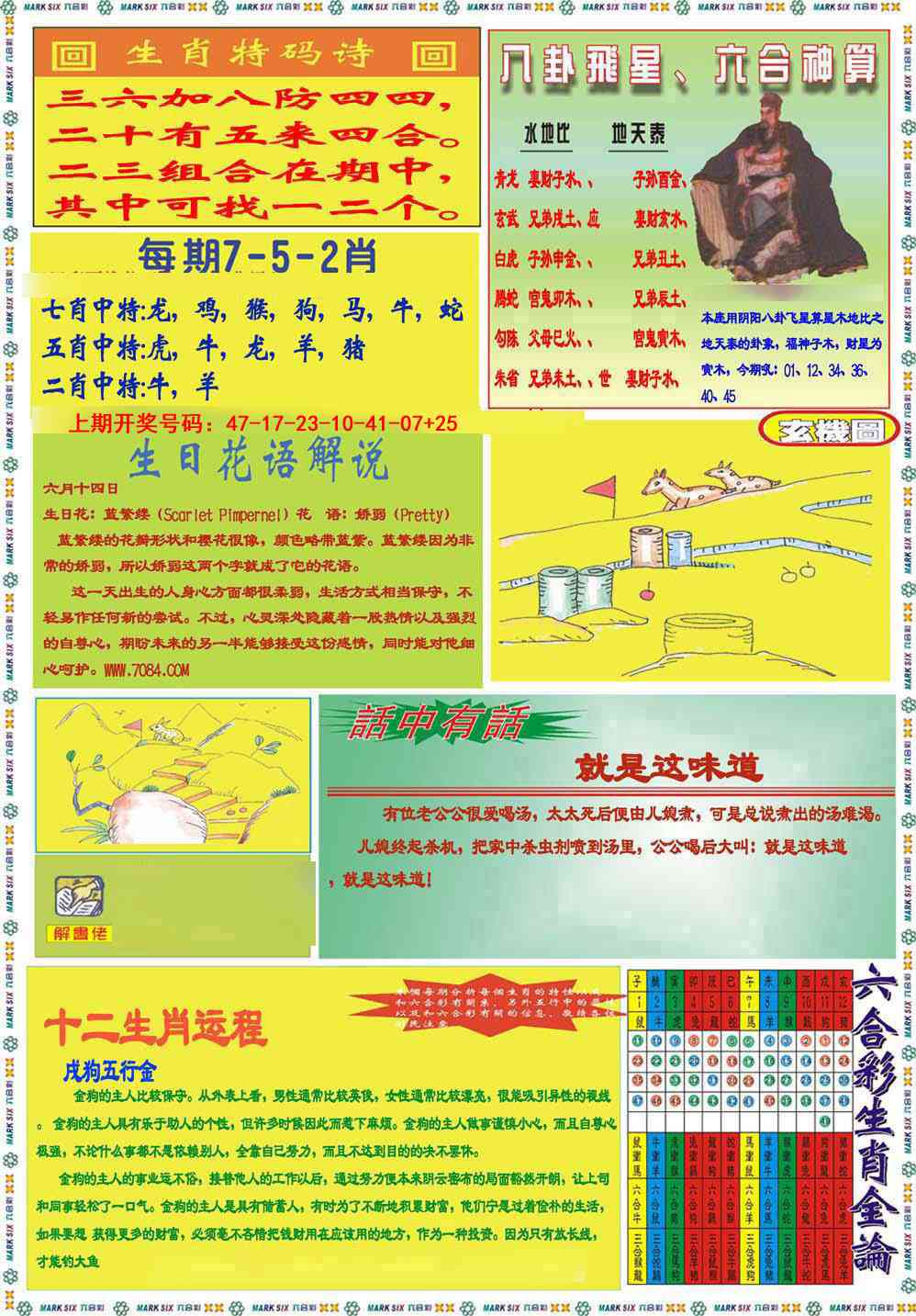 071期九龍马经B(推荐)[图]