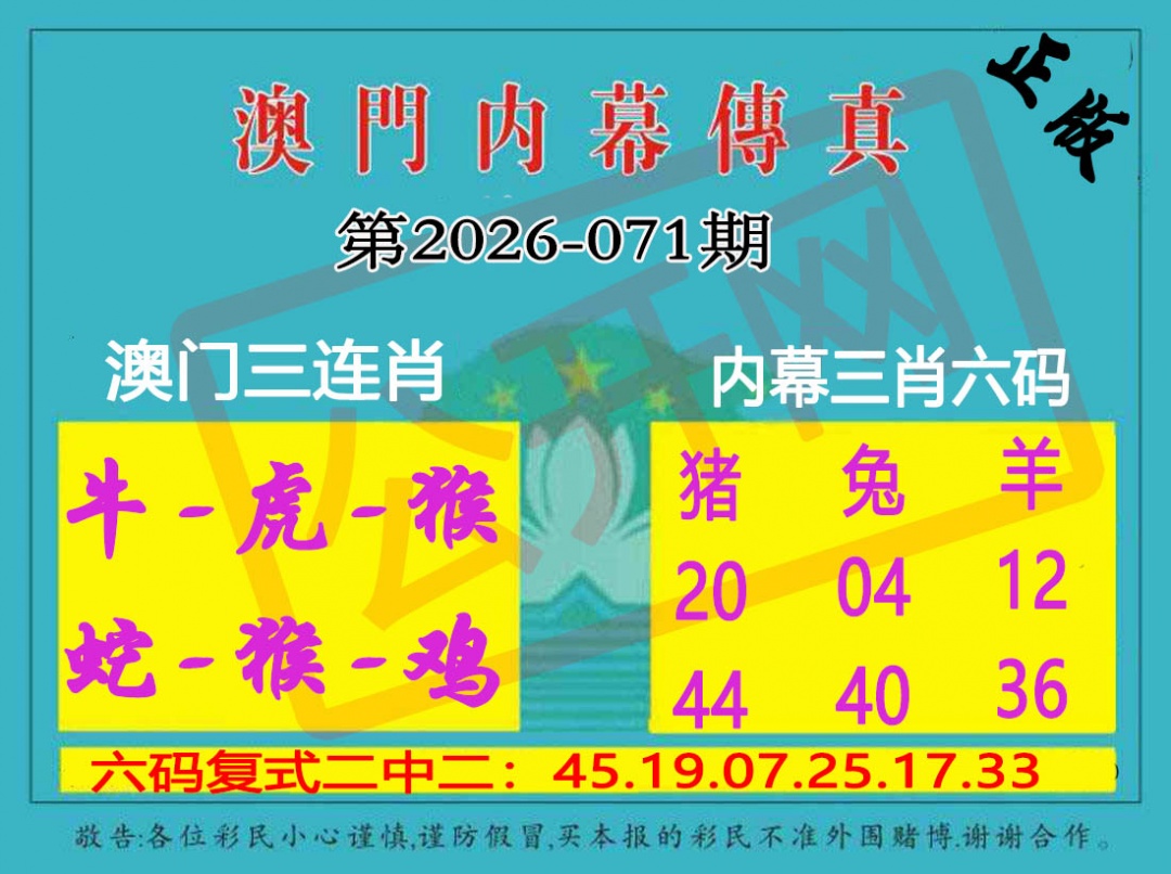 071期内幕传真三肖版[图]