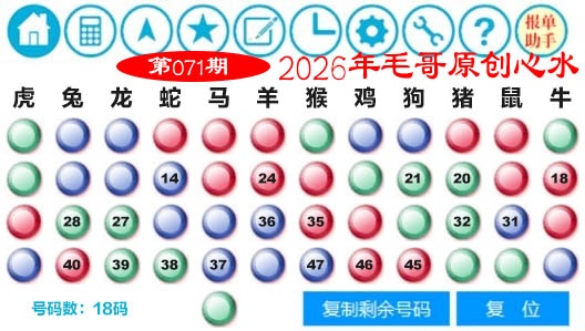 071期毛哥心水[图]